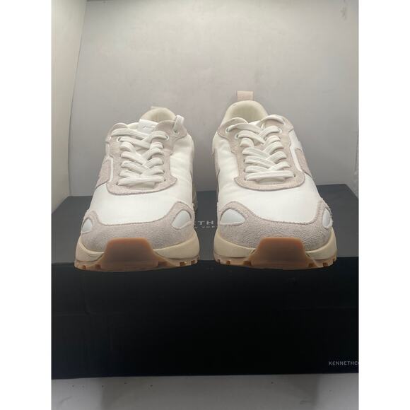 Running Sneaker Leather & Nylon Mix White Size US 8 main image 7